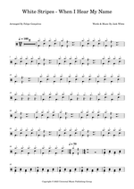 When I Hear My Name - The White Stripes drum sheet music
