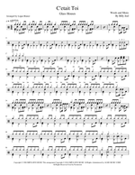 C'était Toi (You Were the One) - Billy Joel drum sheet music