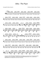 The Piper - ABBA drum sheet music