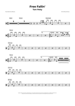Free Fallin' - John Mayer drum sheet music