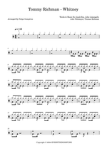 Whitney - Tommy Richman drum sheet music