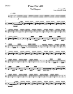 Free For All - Ted Nugent drum sheet music
