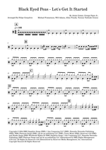 Let's Get It Started - Black Eyed Peas drum sheet music