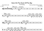 (Sittin' On) The Dock of the Bay - Otis Redding drum sheet music
