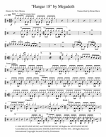 Hangar 18 - Megadeth drum sheet music