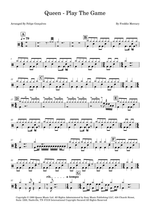 Play the Game - Queen drum sheet music