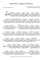 Harleys in Hawaii - Katy Perry drum sheet music