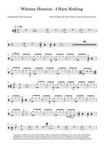 I Have Nothing - Whitney Houston drum sheet music