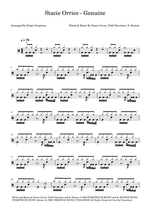 Genuine - Stacie Orrico drum sheet music