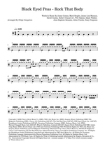 Rock That Body - Black Eyed Peas drum sheet music