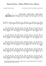 That's What Love's About - Stacie Orrico drum sheet music
