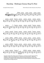 Nothing's Gonna Stop Us Now - Starship drum sheet music