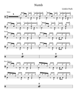 Numb - Linkin Park drum sheet music