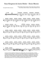 Eenie Meenie - Sean Kingston and Justin Bieber drum sheet music