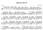 Fighting Myself - Linkin Park drum sheet music