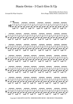 I Can't Give It Up - Stacie Orrico drum sheet music
