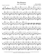 The Distance - Cake drum sheet music