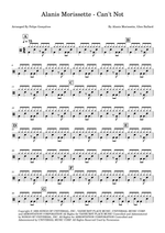 Can't Not - Alanis Morissette drum sheet music