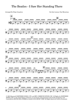 I Saw Her Standing There - The Beatles drum sheet music