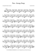 Georgy Porgy - Toto drum sheet music