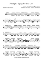 Dying for Your Love - Fireflight drum sheet music