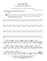 Two by Two - Andrew Rannells, Josh Gad, and Cast drum sheet music