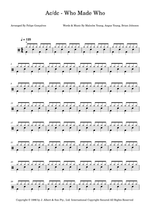 Who Made Who - AC/DC drum sheet music