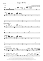 Shape of You - Ed Sheeran drum sheet music