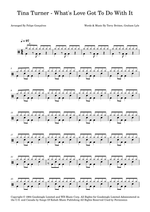 What's Love Got to Do with It - Tina Turner drum sheet music