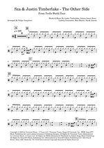 The Other Side - Sza and Justin Timberlake drum sheet music