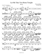 Let Me Take You Home Tonight - Boston drum sheet music