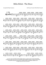 The Diner - Billie Eilish drum sheet music