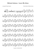 Leave Me Alone - Michael Jackson drum sheet music