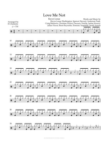 Love Me Not - Ravyn Lenae drum sheet music