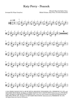 Peacock - Katy Perry drum sheet music