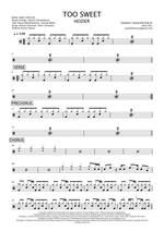 Too Sweet - Hozier drum sheet music