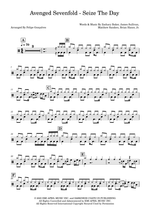 Seize the Day - Avenged Sevenfold drum sheet music