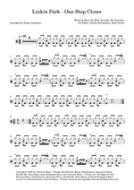 One Step Closer - Linkin Park drum sheet music