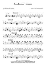 Imagine - John Lennon drum sheet music