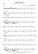 Cheap Thrills (Sean Paul Remix) - Sia drum sheet music