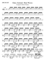 Heat Waves - Glass Animals drum sheet music