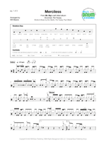 Merciless - Mr. Big drum sheet music