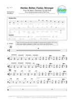 Harder, Better, Faster, Stronger - Daft Punk drum sheet music