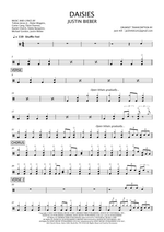 Daisies - Justin Bieber drum sheet music
