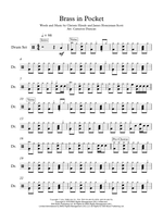 Brass in Pocket (I'm Special) - The Pretenders drum sheet music