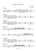 Come As You Are - Nirvana drum sheet music