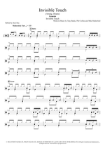 Invisible Touch - Genesis drum sheet music