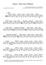 How Can I Refuse - Heart drum sheet music