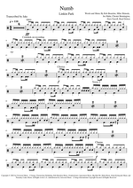 Numb - Linkin Park drum sheet music