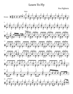 Learn to Fly - Foo Fighters drum sheet music